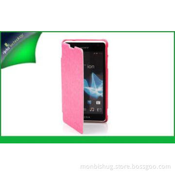 Lichi Texture Wallet Flip Leather Phone Case For Sony Xperi